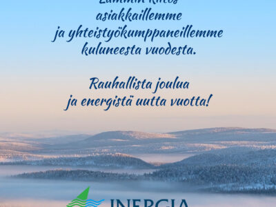 Rauhallista joulua ja energistä uutta vuotta 2026