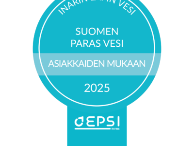 Asiakkaidemme mielestä meillä on Suomen paras vesi